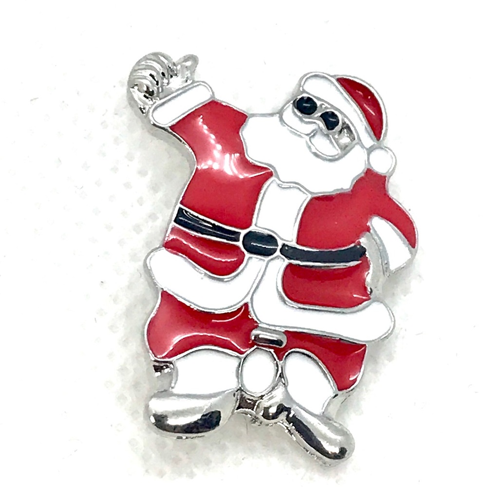 Santa Christmas snap button 20mm gingersnaps ASN20